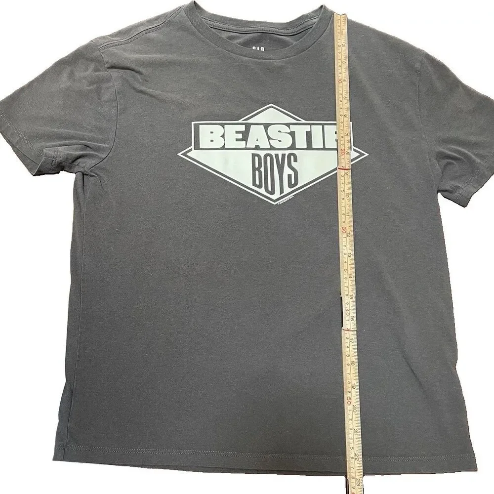 Gap Kids Beastie Boys Graphic T-Shirt XL 12 13 Gray Retro Band Tee Grunge Skate